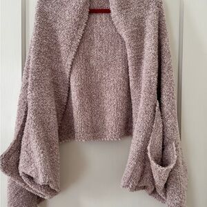 Barefoot Dreams Soft Rose Cardigan/Shawl w/ Pockets    One Size
